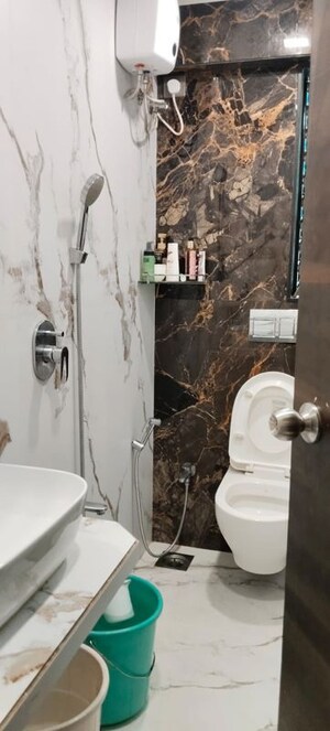 Bathroom in 1 BHK Apartment at Prabhadevi – for Rent