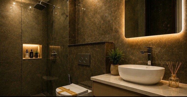 Bathroom, anant-raj-ashok-estate 3 Bedroom 180 Sq.Yd. Builder Floor In Sector 63a Gurgaon 10575268