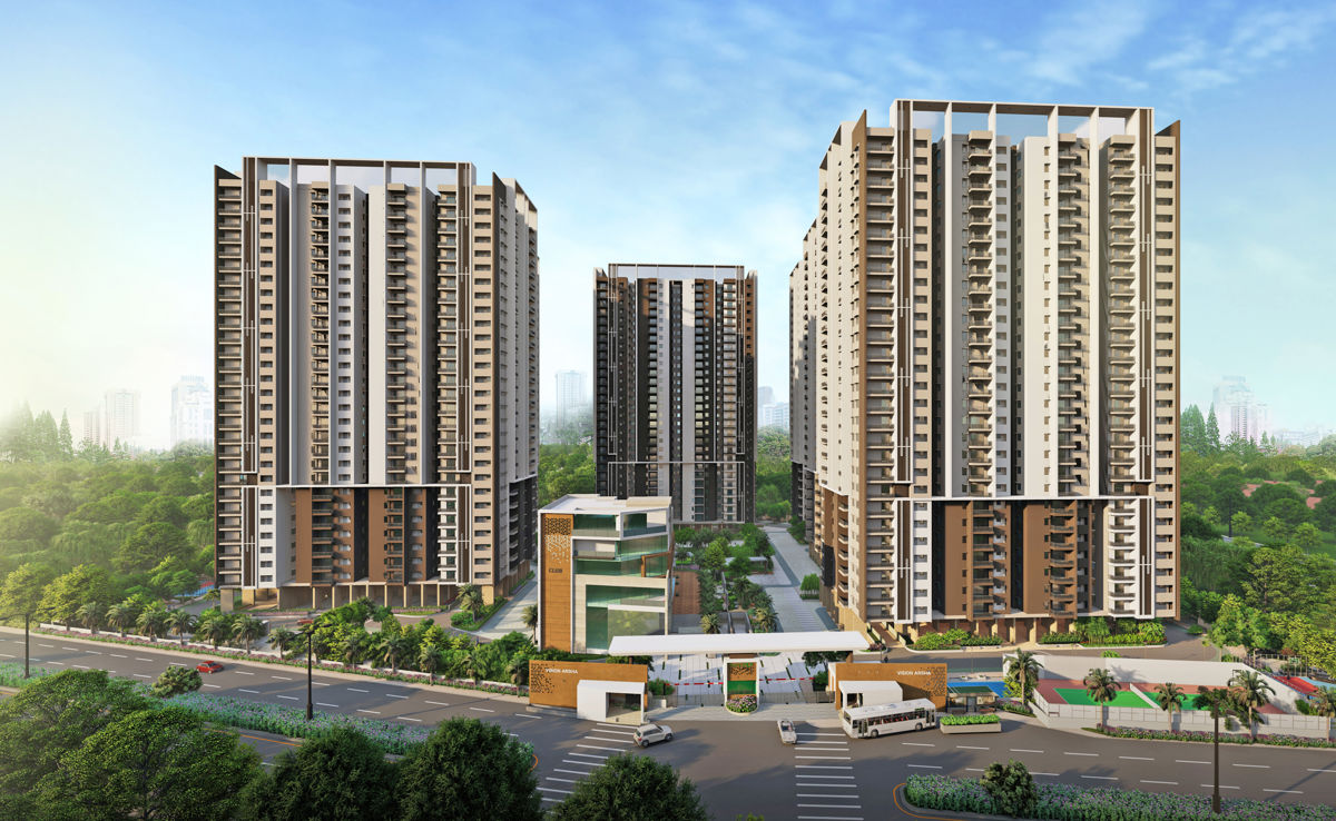 3.5 BHK + Study Room 2355 Sq.Ft. Apartment in Vision Arsha