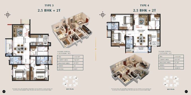 Floor Plan, sbr-one-residence 2.5 Bedroom 1192 Sq.Ft. Apartment In Whitefield Bangalore 10586754