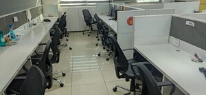 Team Area in  Office Space at Savvy Shapath V, Prahlad Nagar – for Rent