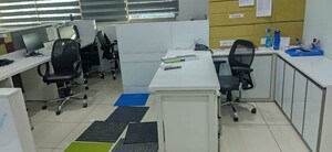 Team Area in  Office Space at Savvy Shapath V, Prahlad Nagar – for Rent