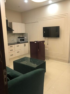 Kitchen in 1 BHK Builder Floor at Sushant Lok I – for Rent