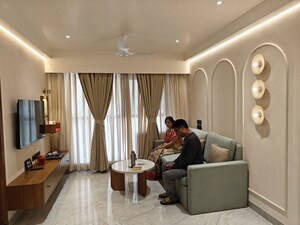 Living Room in 1 BHK Apartment at Antariksh Ace, Bandra East – for Rent