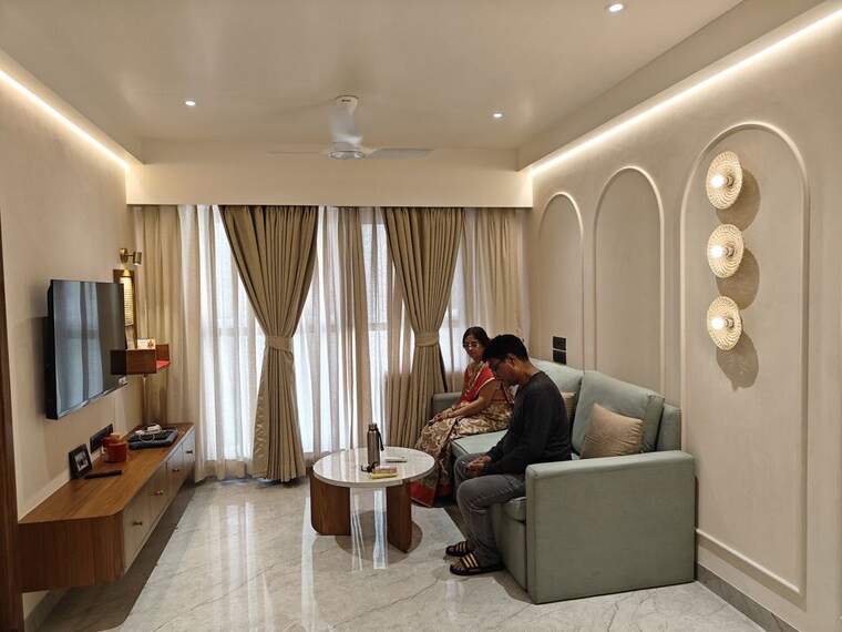 Living Room, antariksh-ace 1 Bedroom 468 Sq.Ft. Apartment In Bandra East Mumbai 10587480