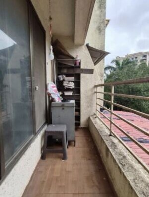 Balcony in 2 BHK Apartment at Mayurs Nature Glory, Kalwa – for Rent