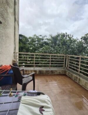 Balcony in 2 BHK Apartment at Mayurs Nature Glory, Kalwa – for Rent
