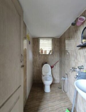 Bathroom in 2 BHK Apartment at Mayurs Nature Glory, Kalwa – for Rent
