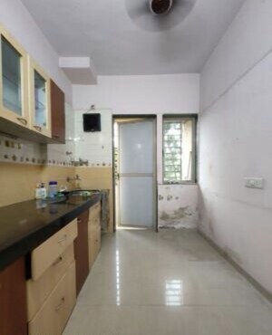 Kitchen in 1 BHK Apartment at Shree Rajlaxmi Park, Kalwa – for Rent