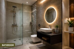 Bathroom in  Villa at Aluva – for Sale