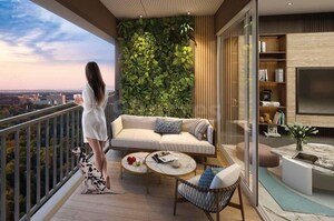 Balcony in 2 BHK Apartment at Kumar Primeview, Hadapsar – for Sale
