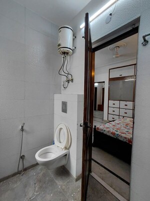 Bathroom in 3 BHK Builder Floor at Malviya Nagar – for Rent