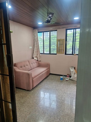 Living Room in 1 BHK Apartment at Shree Gurudutt CHS, Seawoods – for Rent