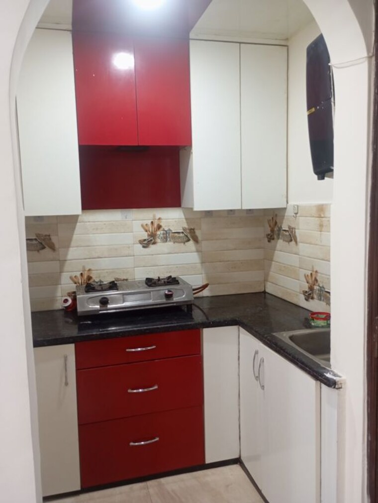 Kitchen, pratap vihar 1 Bedroom 550 Sq.Ft. Builder Floor In Pratap Vihar Delhi 10587782