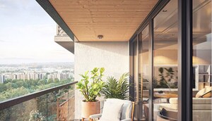 Balcony in 2 BHK Apartment at Happy Uptown, Shela – for Sale