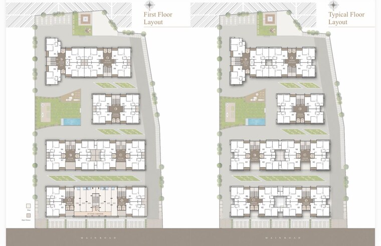 Master Plan, happy-uptown 2 Bedroom 1260 Sq.Ft. Apartment In Shela Ahmedabad 10587796
