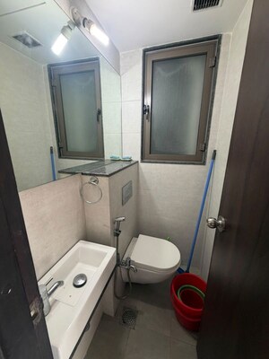 Bathroom in 1 BHK Apartment at Lodha Casa Viva, Majiwada – for Rent