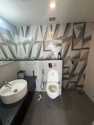 Bathroom in 1 BHK Apartment at Lodha Casa Viva, Majiwada – for Rent