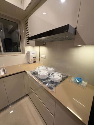 Kitchen in 3 BHK Apartment at Anubhav CHS, Mulund West – for Rent
