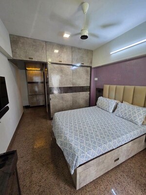 Bedroom in 2 BHK Apartment at Aurum Q Residences, Ghansoli – for Sale