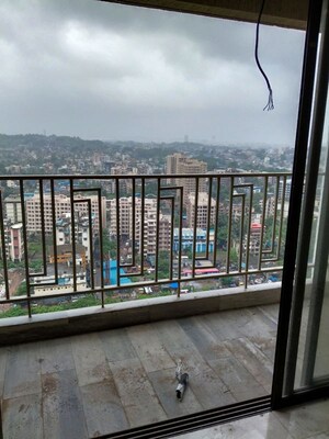 Balcony in 4 BHK Apartment at Wadhwa TW Gardens, Kandivali East – for Rent
