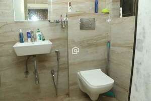 Bathroom in 2 BHK Apartment at Sanghvi Heights, Wadala – for Rent