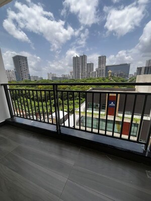 Balcony in 3 BHK Apartment at Aparna Zenon, Puppalaguda – for Rent