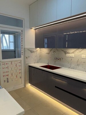 Kitchen in 3 BHK Apartment at Meridian Park At The Prestige City, Sarjapur Road – for Rent
