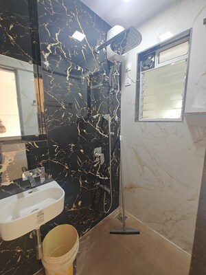 Attached Bathroom in 3 BHK Apartment at Seawoods Sector 40 – for Rent