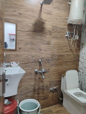 Bathroom in 1 BHK Builder Floor at Rajpur Khurd Extension – for Rent