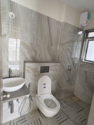 Bathroom in 1 BHK Apartment at Veena Synergy, Andheri East – for Rent