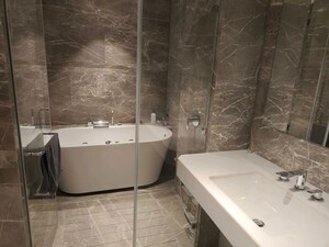 Bathroom in 4 BHK Apartment at Rustomjee Crown, Prabhadevi – for Rent