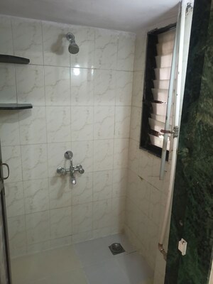 Bathroom in 1 RK Apartment at Shree Sai Siddhivinayak CHS, Prabhadevi – for Rent
