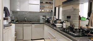 Kitchen in 4 BHK Apartment at Lodha Trump Tower, Worli – for Rent