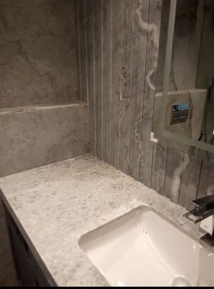 Bathroom in 4 BHK Apartment at Lodha Trump Tower, Worli – for Rent
