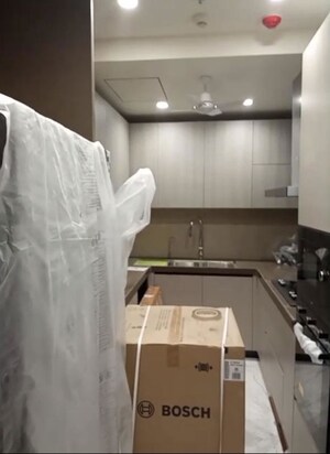 Kitchen in 3 BHK Apartment at Lodha Trump Tower, Worli – for Rent
