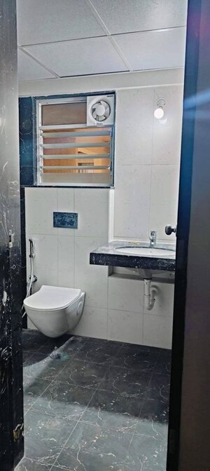 Bathroom in 3.5 BHK Apartment at Shapoorji Pallonji Joyville Tower Crown, Sector 102 – for Rent