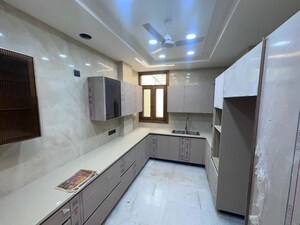 Kitchen in 3 BHK Builder Floor at Sarvodaya Enclave – for Rent