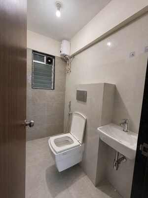 Bathroom in 1 BHK Apartment at Chandak 34 Park Estate, Goregaon West – for Rent
