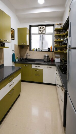 Kitchen in 1 BHK Apartment at HDIL Dheeraj Kiran, Malad West – for Rent