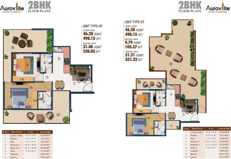 Floor Plan, hcbs-auroville 3 Bedroom 995 Sq.Ft. Apartment In Sector 103 Gurgaon 10588735