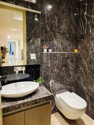Bathroom in 4 BHK Builder Floor at Greater Kailash – for Rent