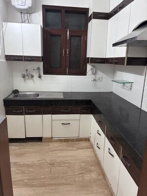 Kitchen in 2 BHK Builder Floor at Malviya Nagar – for Rent
