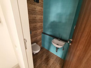 Bathroom in 1 BHK Apartment at Lodha Crown Quality Homes, Majiwada – for Rent