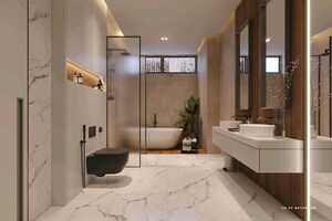 Bathroom in 5 BHK Penthouse at New Alkapuri – for Sale