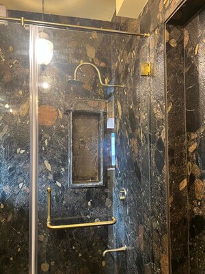 Bathroom in 3 BHK Apartment at Connaught Mansion, Colaba – for Rent