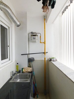 Bathroom in 3 BHK Apartment at Ambience Courtyard, Manikonda – for Rent
