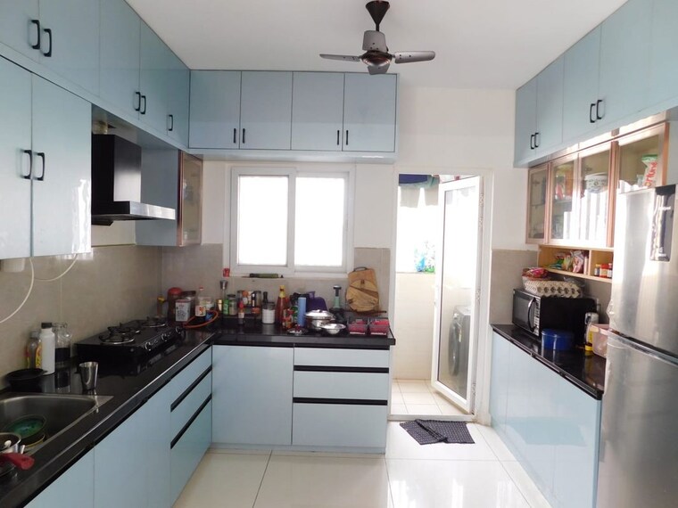 Kitchen, ambience-courtyard 3 Bedroom 1700 Sq.Ft. Apartment In Manikonda Hyderabad 10588946