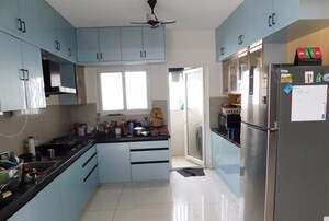 Kitchen in 3 BHK Apartment at Ambience Courtyard, Manikonda – for Rent