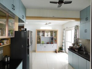 Kitchen in 3 BHK Apartment at Ambience Courtyard, Manikonda – for Rent